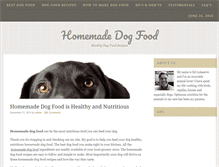 Tablet Screenshot of homemadedogfood.com